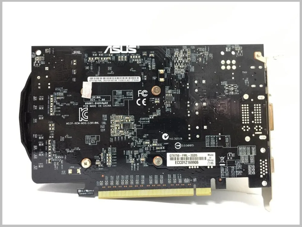 Asus GTX 750 FML 2GB GTX750 2G D5 DDR5 128 бит ПК настольные графические карты PCI Express 3 0