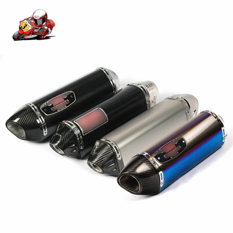 Универсальный мотоцикл Yoshimura Auspuffrohr Flucht Für CBR500R Ninja 400 R3 F800GS gearndert Moto Carbon Faser schalldyampfer