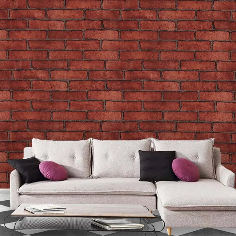 

3D Brick Wall Paper Modern Vintage Brick Stone Pattern Paper Wallpaper Roll For living room Wall covering Decor Mural Stickers