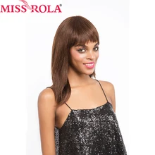 Miss Rola Hair Brazilian Hair #4 Straight 10inch Short Human Hair Wigs for Black Women Whole Manchine Free Shipping