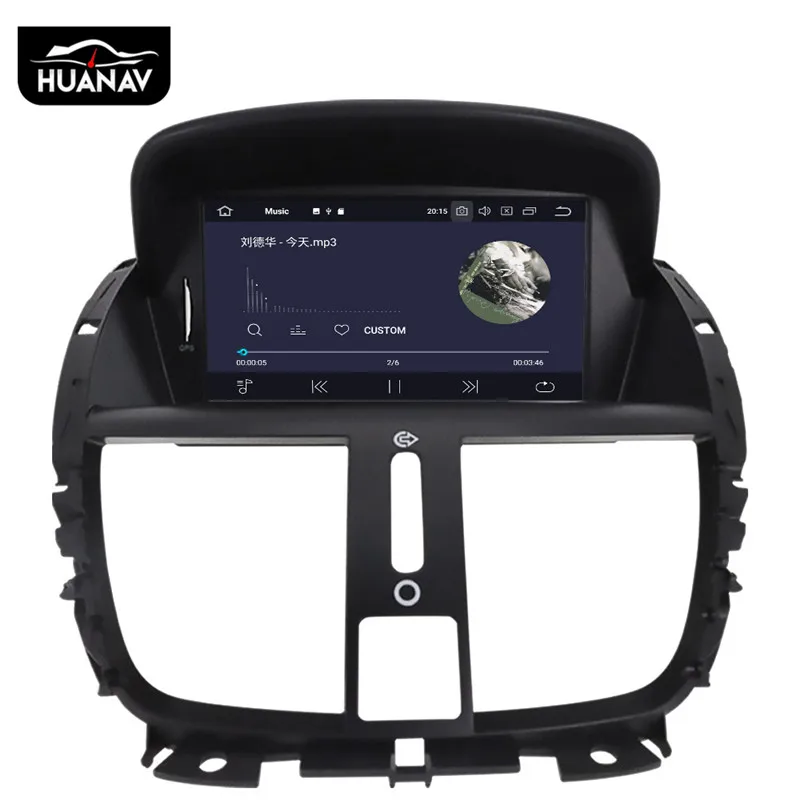 Top DSP Android 9.0 Car DVD Player GPS Navigation For Peugeot 207 2008-2014 stereo headunit auto Car radio multimedia tape recorder 5