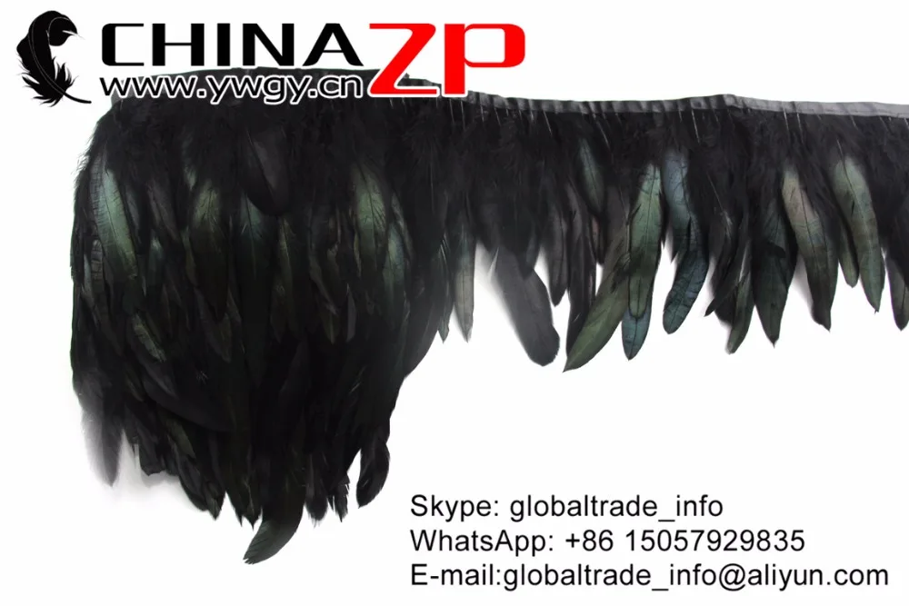 1 Directly Dyed Rooster Half Bronze Schlappen Feather Trim (4)