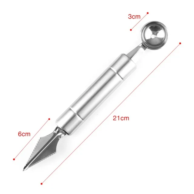 3 шт./компл. арбузный резак вечерние поставить фрукты ложка резак Совок резак для быстрого нарезания Смарт режущие кухонные инструменты Нержавеющая сталь