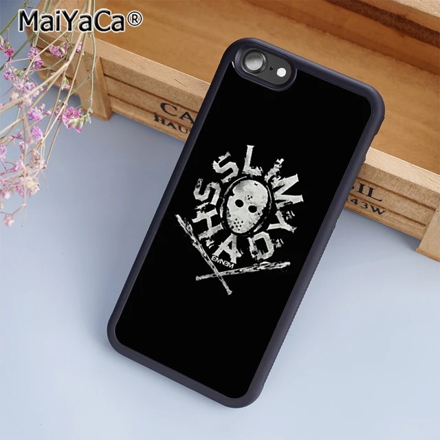 MaiYaCa Хоккейная маска Eminem тонкий тенистый чехол для телефона iPhone 5 6 s 7 8 plus 11 pro X XR XS
