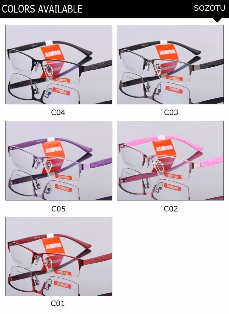 Оптические очки для близорукости, оправа для женщин, компьютерные очки для глаз, полуоправа для женщин, прозрачные линзы для женщин Armacao de YQ157