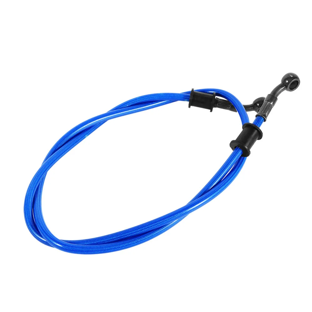 Keenso 50cm 120cm Motorcycle Braided Steel Brake Clutch Oil Hoses Line Pipe Colorful Motorcycle Pit Dirt Bike Enduro Motocross Street Bikes 600mm-Black