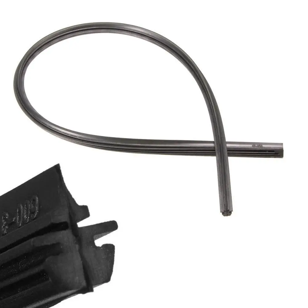 

2pcs Silicone Wiper Blade Strip 26 Inch Frameless for Universal Car Bus Windshield Repair Tool Black