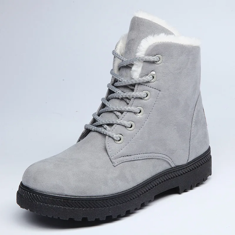 

Fashion warm snow boots 2018 heels winter boots new arrival women ankle boots women shoes warm fur plush Insole shoes woman