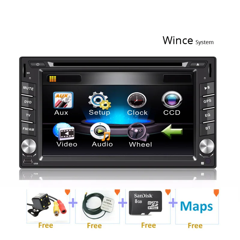 2 din Android WINCE универсальный автомобильный Радио 2din gps DVD мультимедиа для Nissan pathfinder Xtrail VW Polo Golf Toyota hyundai