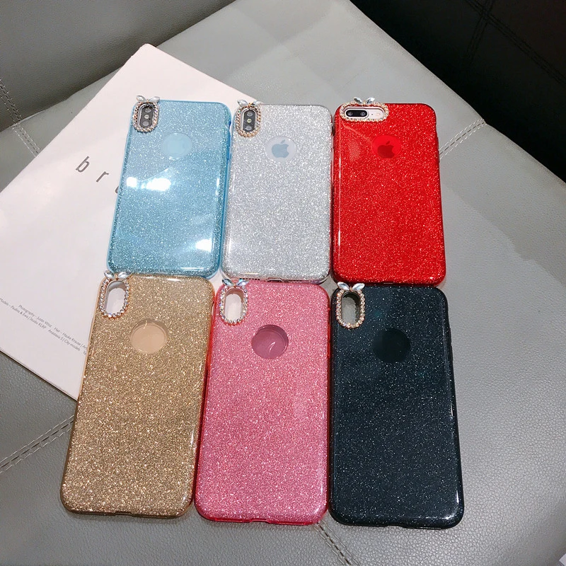 

Glitter Case for Huawei Honor 8 Lite 8 Pro 6X 8X 9 10 7A 7C Pro V9 V10 V20 Cover 3 in 1 Case