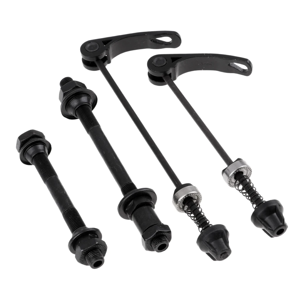 Jiyaru Quick Release Bicycle Hub MTB Mountain Bike Skewer Hollow Axles Set Front /& Rear