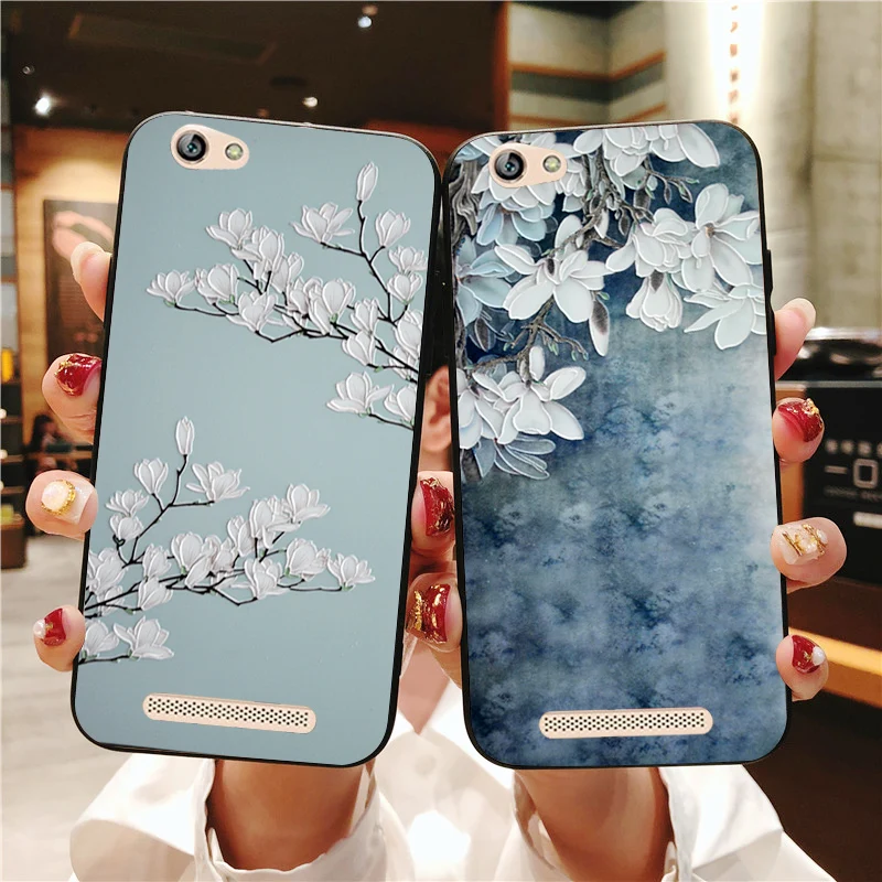 

Luxury Soft Silicone Case For Gionee Marathon M5 Lite S6S S7 3D Flower Relief Cloth Cover For Highscreen Power Rage / Ice