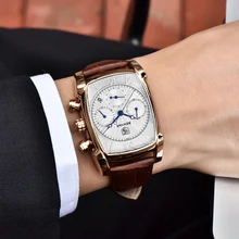 BENYAR спортивные военные мужские часы Топ люксовый бренд Мужские кварцевые часы с хронографом кожаные армейские мужские часы Relogio Masculino