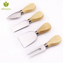 4 шт./компл. деревянные ручки набор бардов Oa k лазерная виртуальная клавиатура Лопата резак нож набор ножей кухонный резак для пиццы полезные инструменты для приготовления пищи