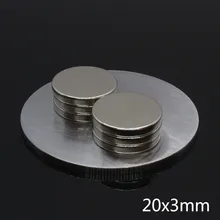 

20Pcs 20 x 3mm Neodymium magnet Rare Earth small Strong Round permanent magnets 20*3 mm fridge Electromagnet NdFeB nickle magnet