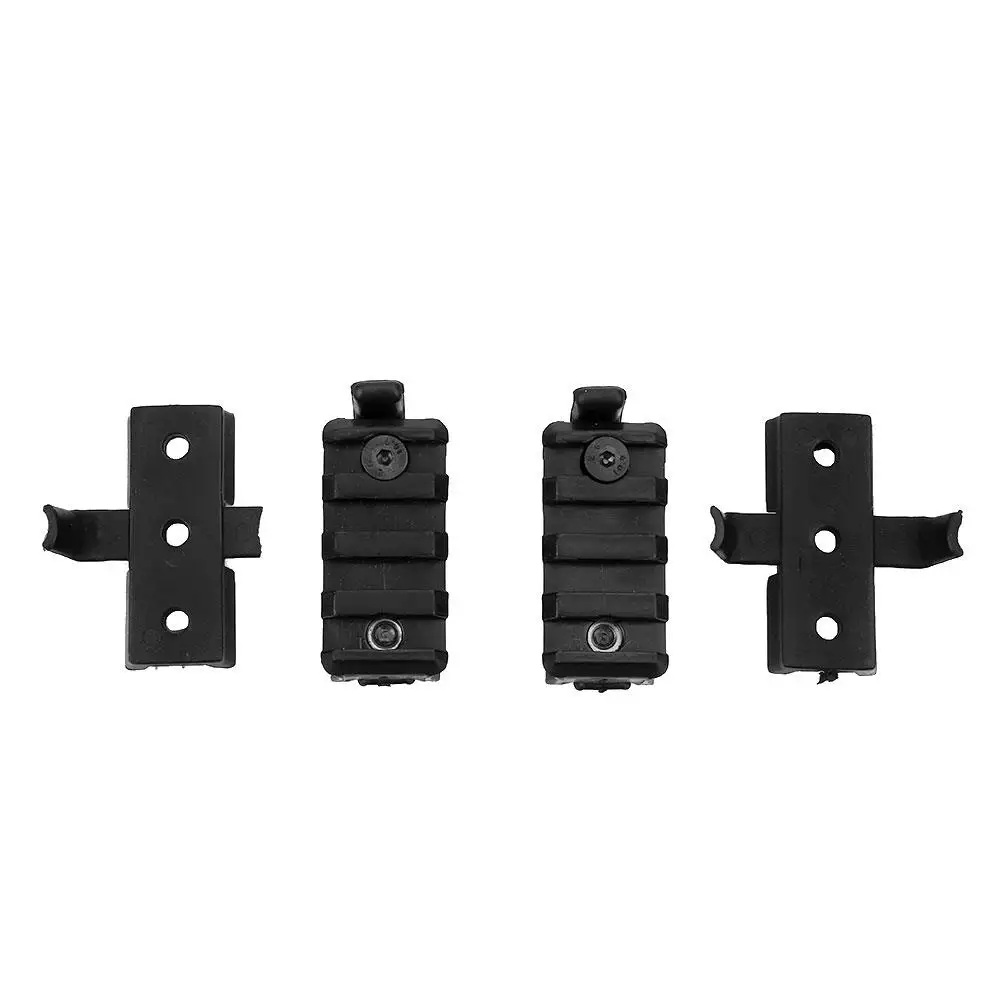 

Tactical Military Helmet Rail Clamp Rack Hunting Accessories Black ABS