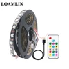 Bande lumineuse LED RGB WS2812B, 5v dc, avec télécommande à 17 touches, adressable, idéale pour la TV, 1m/2m/3m/4m/5m ► Photo 2/6
