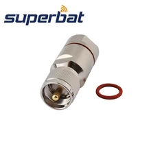 Superbat UHF штекер PL-259 мужской радиочастотный коаксиальный разъем обжимной для гофрированной меди 1/" кабель CB радио Baofeng Kenwood антенна