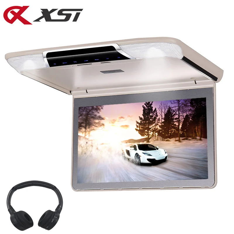 

XST 11.6 Inch Car Roof Mount Ceiling Monitor Full 1920x1080 Screen Flip Down with HDMI Port USB SD IR FM Transmitter MP5 Player