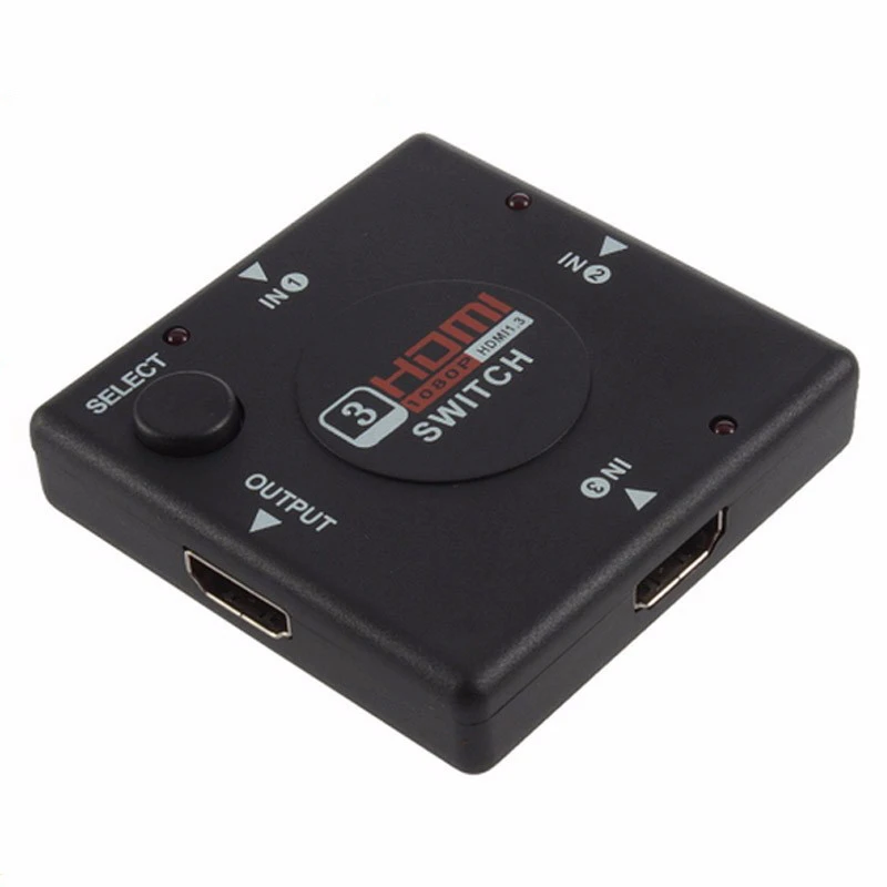 Trumsoon HDMI 1 в 4 Выход сплиттер 1080P 3D 1X4 1x3 HDMI адаптер переключатель для ПК ноутбук с HDTV монитором - Цвет: 1x3