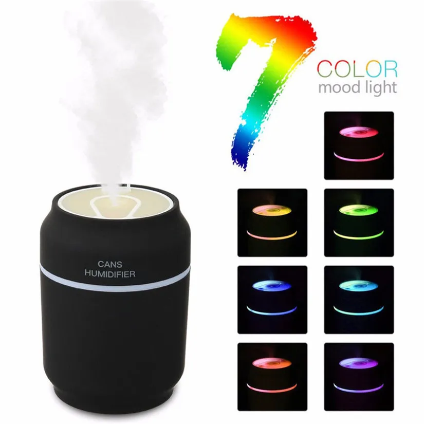 

3 In 1 USB LED Ultrasonic Air Cans Humidifier Essential Aroma Oil Diffuser Atomizer+Fan 2018#21