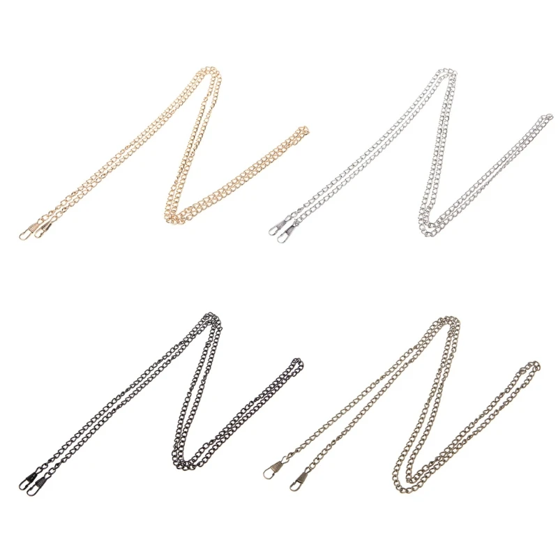THINKTHENDO Purse Bag Strap Cross body Replacement DIY Shoulder Handbag Handle Metal Chain Strap Chain Bag Accessories THINKTHENDO Purse Bag Strap Cross body Replacement DIY Shoulder Handbag Handle Metal Chain Strap Chain Bag Accessories