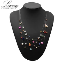 Real natural freshwater pearl necklace wedding for women,fashion silver pearl necklace jewelry multi color pearl Real natural freshwater pearl necklace wedding for women,fashion silver pearl necklace jewelry multi color pearl