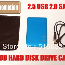 Тонкий USB 2,0 2," SATA внешний корпус для жесткого диска 5 цветов
