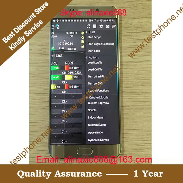 

Free shipping dhl +s7 G930F & G930FD TEMS POCKET , support 2CA & 3CA ,perfect volte ,polqa and qesq MOS .. ect test