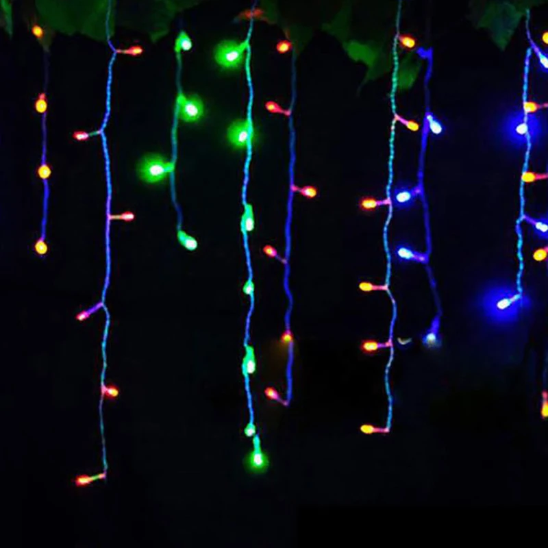 Hoomall 96 Светодиодный s полосы строка светильник s свадебные Фея светильник Рождественская гирлянда светодиодный Шторы строка светильник для вечерние домашний декор 60x400 см