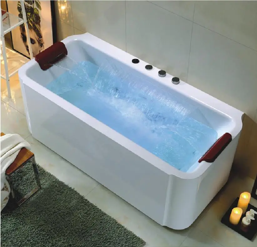 1700mm European Freestanding Rectangular Massage Tubs bathtubs & whirlpools waterffall NS1105 1700mm European Freestanding Rectangular Massage Tubs bathtubs & whirlpools waterffall NS1105
