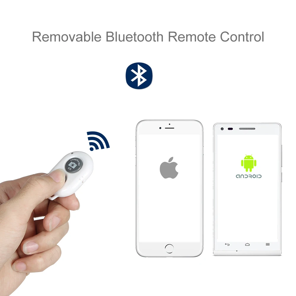 Селфи палка Bluetooth дистанционный затвор мини штатив и съемный ручной 2в1 монопод