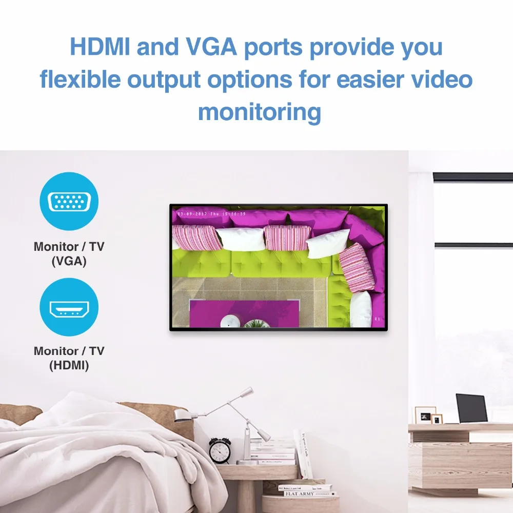 Просвет 1080 P беспроводной Wi Fi видеонаблюдения камера системы 4CH NVR 4 шт. 200 Вт