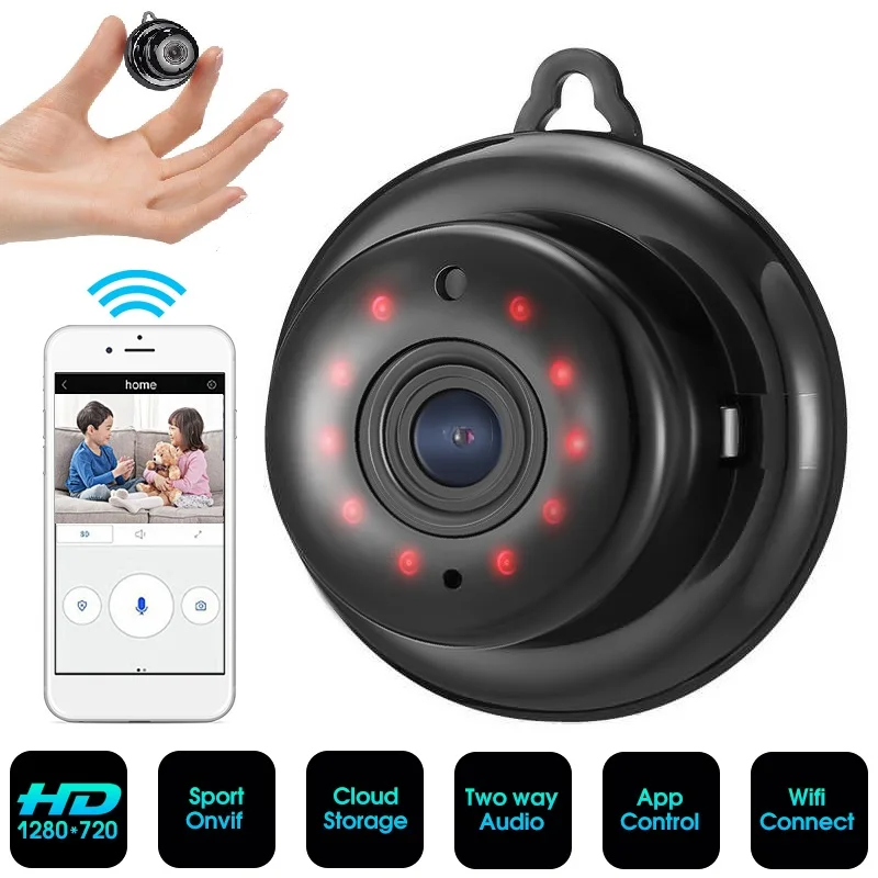 

HD 1080P Video Surveillance Camera Wireless Mini WIFI Camera Night Vision Smart Home Security IP Cameras Motion Detection