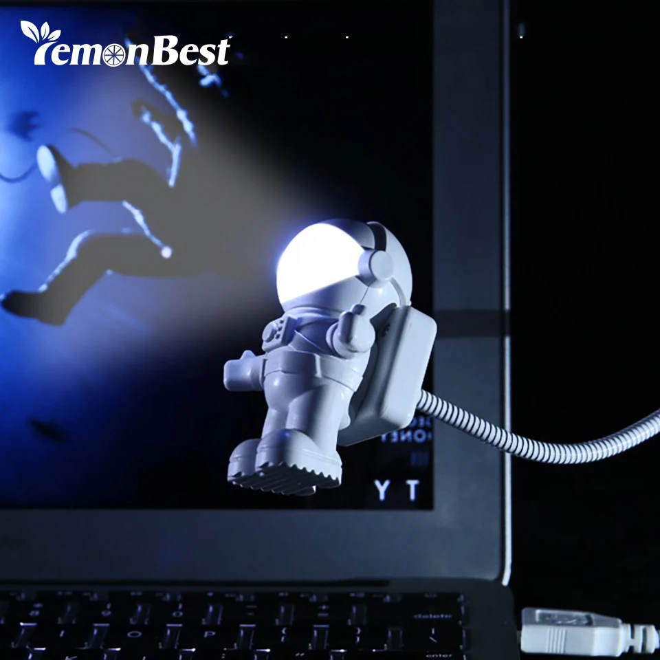USB светильник светодиодный для чтения ночник спальни детей космонавт настольная