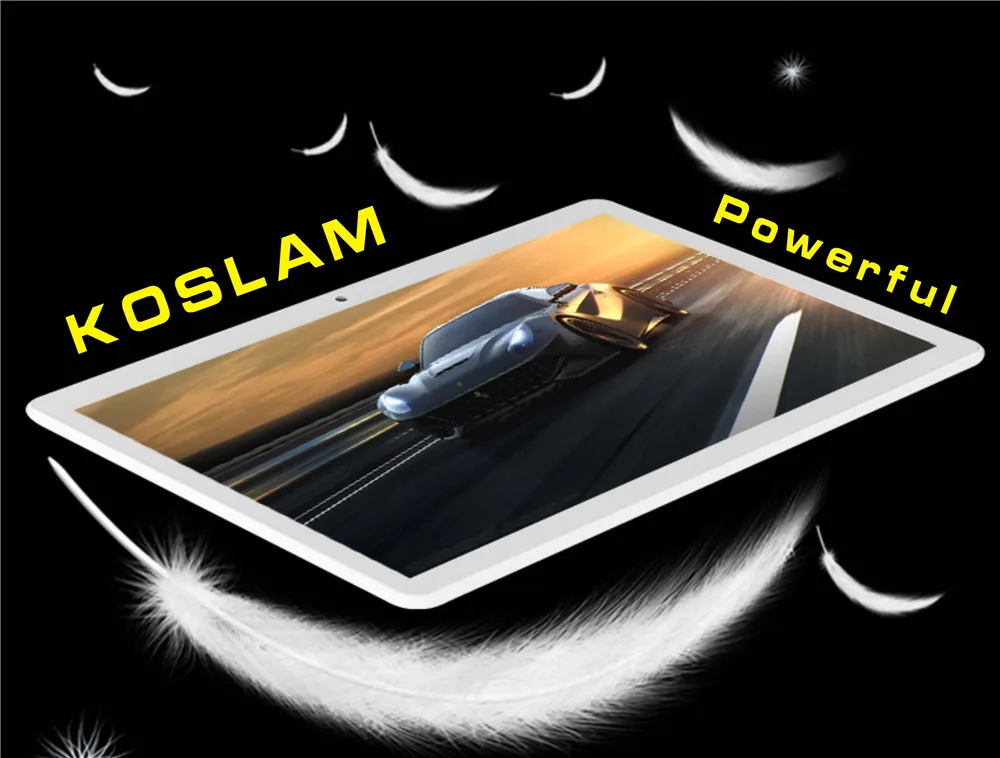 KOSLAM 10 дюймов планшеты ПК Android четыре ядра жидкокристаллический дисплей экран 1 Гб оперативная память 16 Встроенная Google Play gps Dual SIM карты 3g