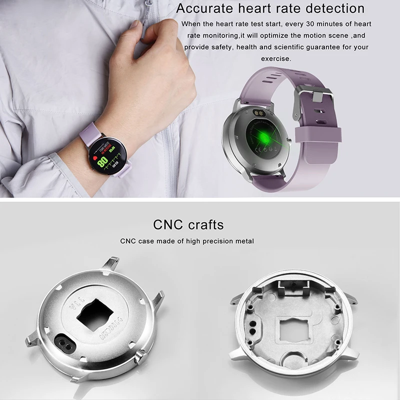 VicTsing Bluetooth Smart Watch Touch Screen Waterproof Fitness Tracker Heart Rate Monitor Sleep Blood Pressure Wrist Watch Men