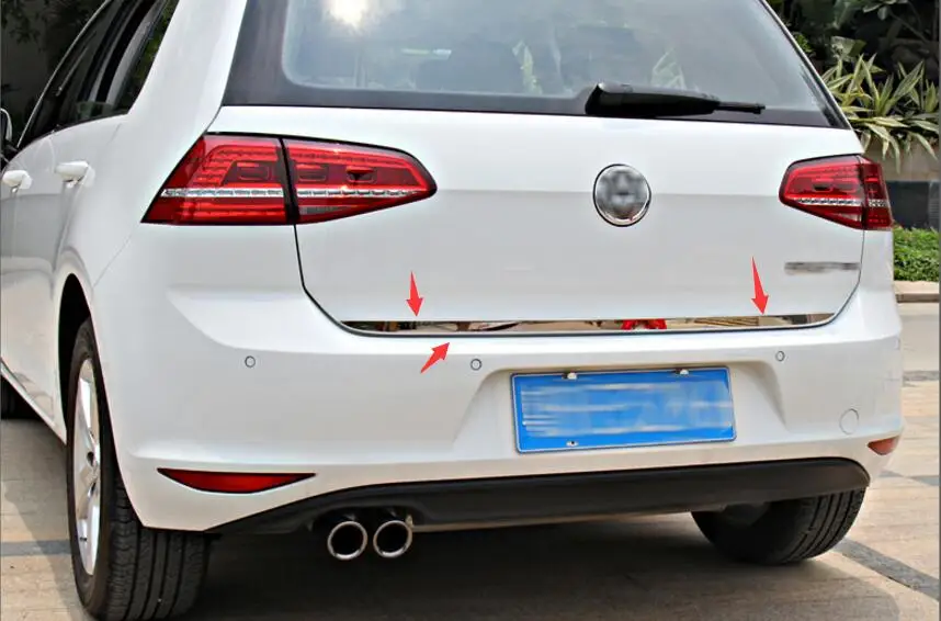 New font b Accessories b font For Volkswagen Golf 7 2014 2015 2016 Stainless Steel Rear