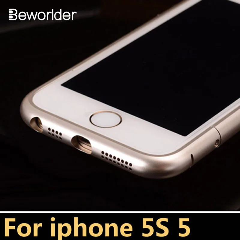 Чехол beworld для iphone SE алюминиевый металлический бампер с круглой дугой 5 чехол