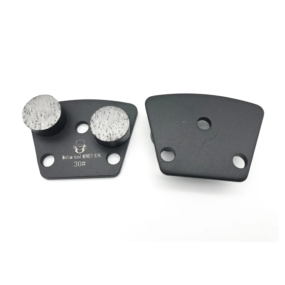 Trapezoid Metal Diamond Concrete Grinding Pad Scraper  for strong magnetic plate of  floor grinder in grit 16 20 25 