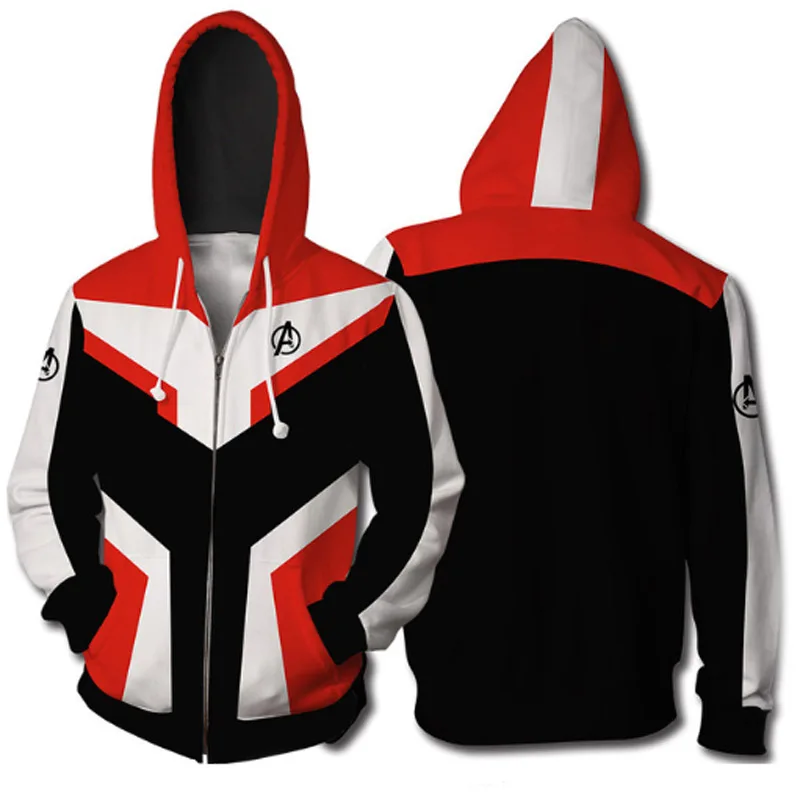 2019 new Avengers Endgame Quantum Realm Sweatshirt Jacket Advanced Tech Hoodie Cosplay Costumes superhero Iron Man Hoodies suit