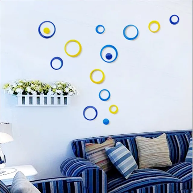 fashion simple a circular wall stickers bedroom living room