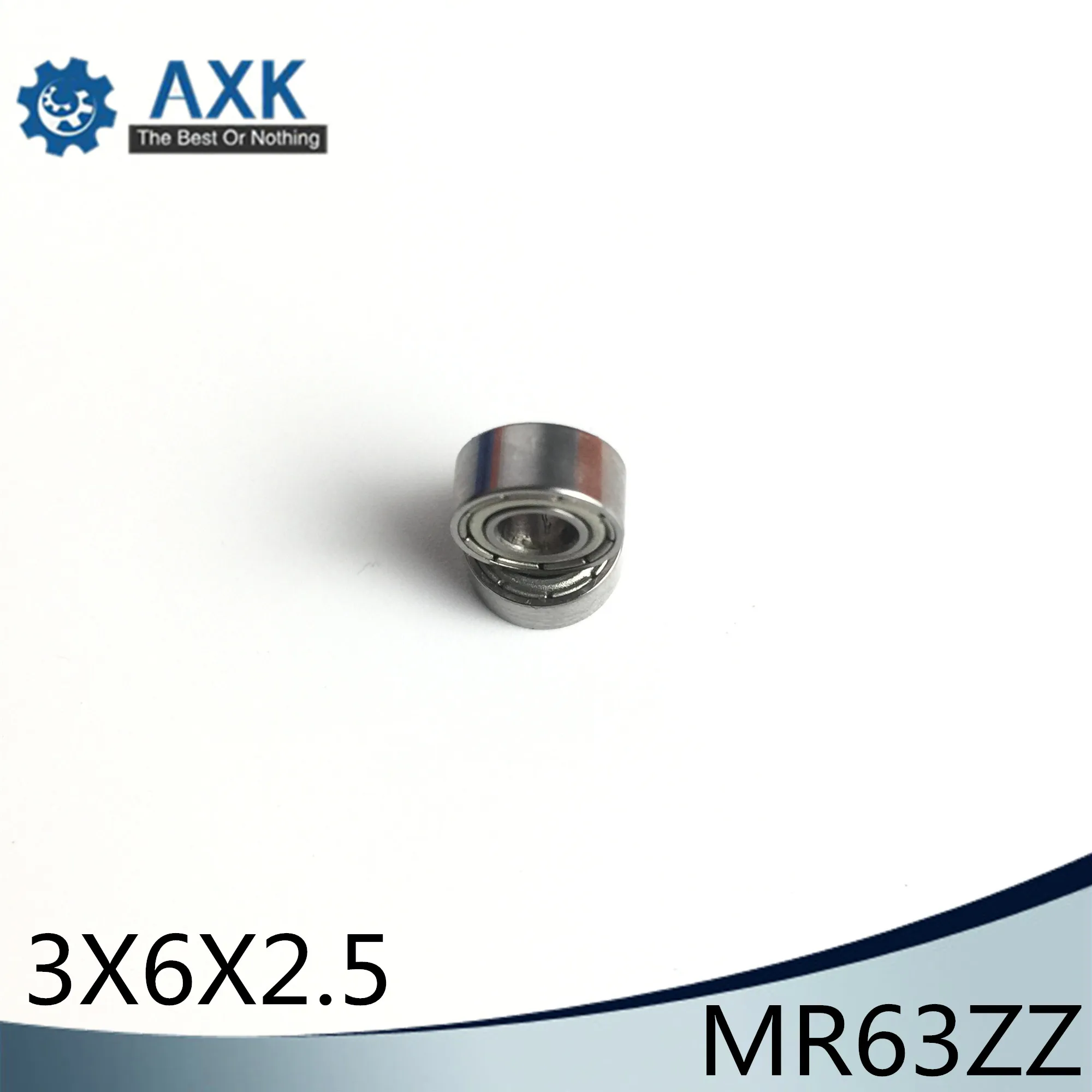 fabrication de modèles Roulement miniature 10 pièces MR63ZZ roulements à billes miniatures à double blindage 3x6x2.5mm pour imprimante 3D