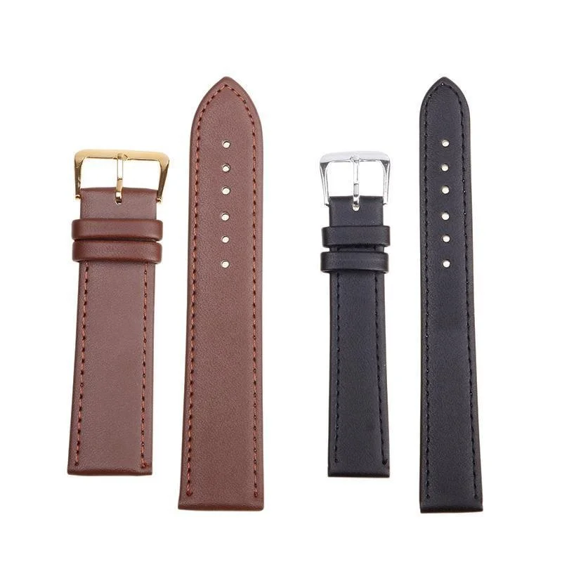 

Leather Watches Band Strap 12mm 14mm 16mm 18mm 20mm 22mm 24mm Women Men Watchbands Watch Belts 10 Colors