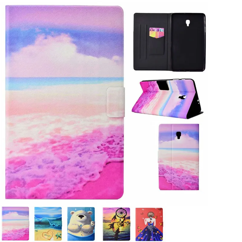 

New 3D Printer PU Leather Tablet Cover Stand Tablets Case For Samsung Galaxy Tab A 8.0 T380 T385 SM-T385 2017 With Card Slot