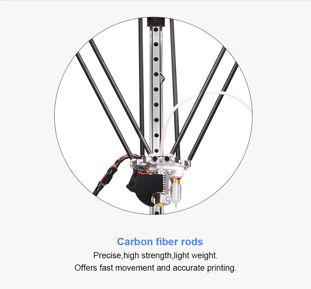 BIQU delta kossel 3d принтер Pro impresspra 3d с большим размером печати автоматический уровень электронный 3d принтер DIY с сенсорным экраном