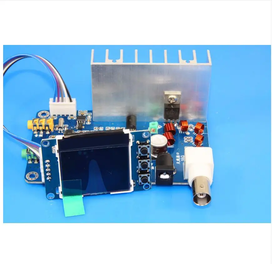 FM 5 W 76 M-108 MHZ стерео PLL передатчик набор 7 W Максимальная мощность частота регулируемый объем собранная плата ЖК-монитор A9-015