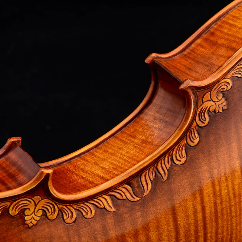 كريستينا V07-carved الكمان 4/4 اليدوية آلات موسيقية فيولا fo المهنية اللعب عالية الجودة violino القوس و الصنوبري