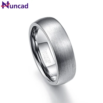 

NUNCAD 7mm Men Ring 100% Tungsten Carbide Men's Jewelry Wedding Bands Boyfriend Anillos para hombres Pierscienie