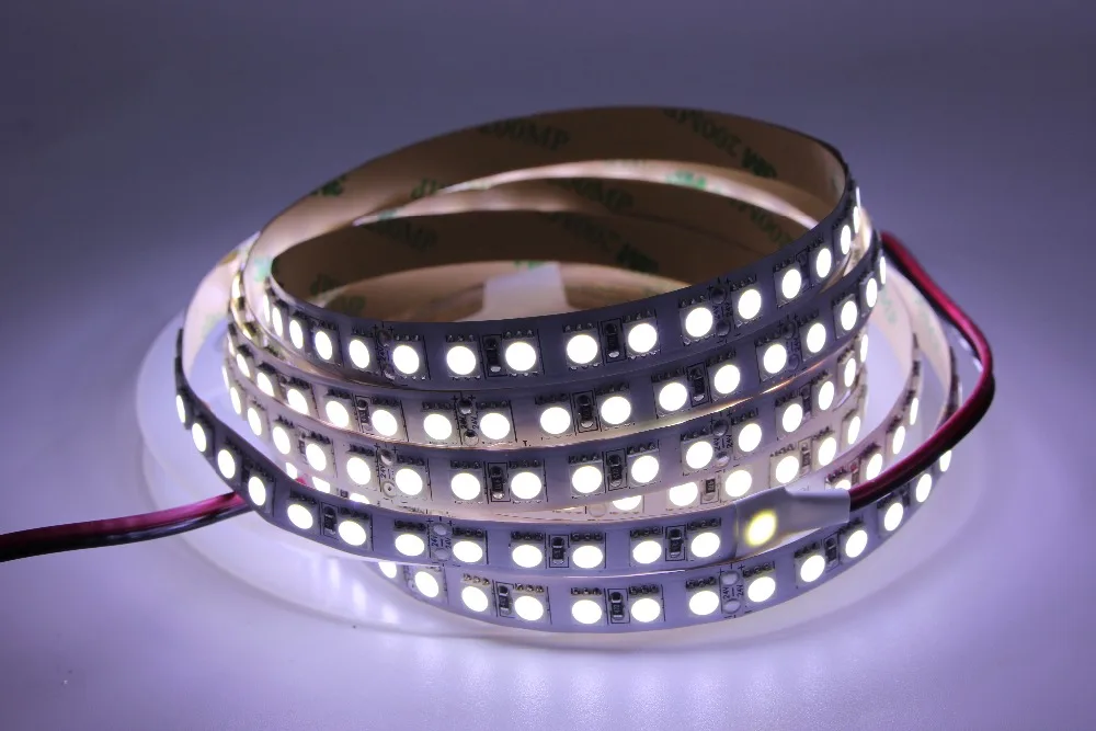 SMD 2835 5630 5050 60/120/240/480 светодиодов/m цветных(RGB) светодиодных лент: 5 м 300/600/1200/2400 светодиодов/M DC12V 24V W RGB LED полосы света Гибкие светодиодные ленты